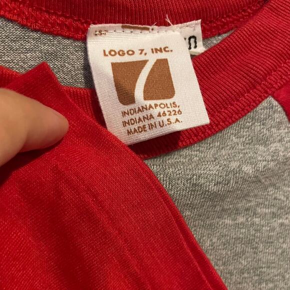 Vintage 80s Philadelphia Phillies Raglan Single Stitch Shirt Adult Small - Picture 2 of 3